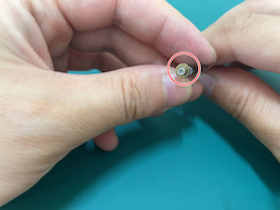 （補足）チャンクは指の腹で輪を下ろすと開く