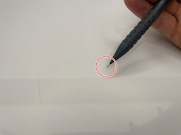 動作チェック①ペン先からシャー芯が出ることの画像1