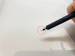 動作チェック①ノックしたらシャー芯が出ることの画像1