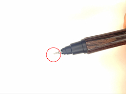 動作チェック①ノックしたらシャー芯が出ることの画像1