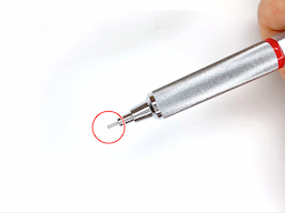 動作チェック①ノックしたらシャー芯が出ることの画像1