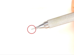 動作チェック①ノックしたらシャー芯が出ることの画像1