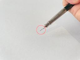 動作チェック①ノックしたらシャー芯が出ることの画像2
