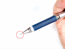 動作チェック①ノックしたらシャー芯が出ることの画像2