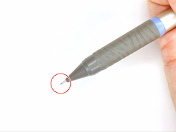 動作チェック①ノックしたらシャー芯が出ることの画像2