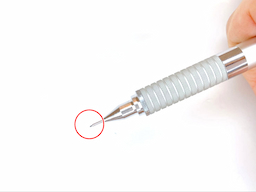 動作チェック①ノックしたらシャー芯が出ることの画像2