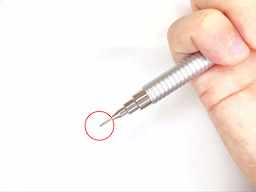 動作チェック①ノックしたらシャー芯が出ることの画像2