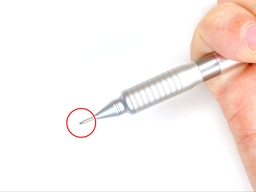 動作チェック①ノックしたらシャー芯が出ることの画像2