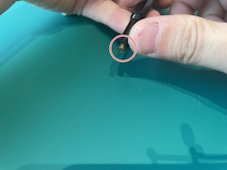（補足）チャンクはノック状態で指の腹で輪を下ろすと開く