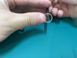 （補足）チャンクはノック状態で輪を下ろすと開く