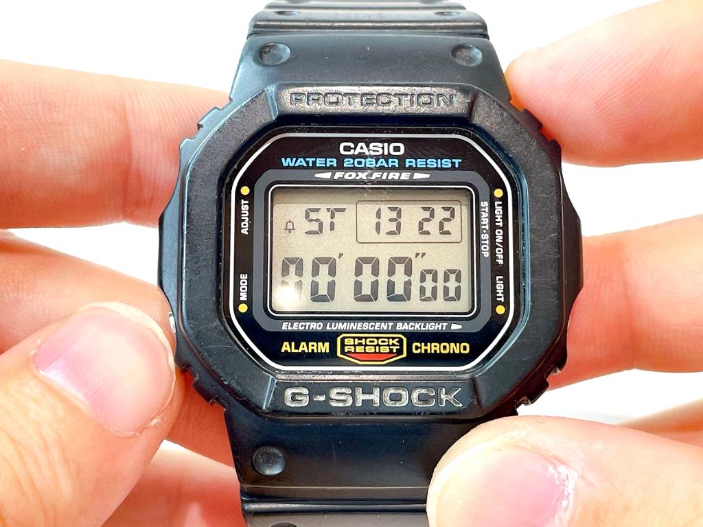 GショックDW5600Eのストップウォッチ使い方