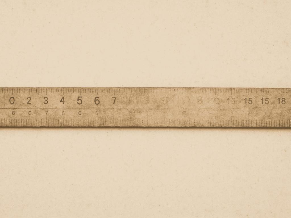 定規の薄くなった目盛りの修復方法