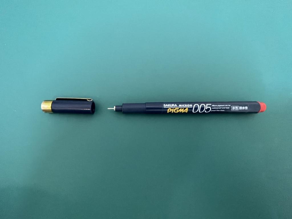 ピグマ（pigma）マーカーペンの分解方法