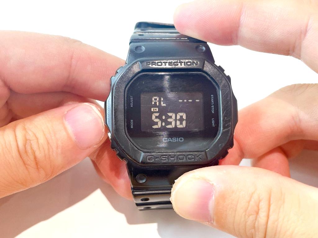 GショックDW5600BBのアラーム・時報の使い方のアイキャッチ画像