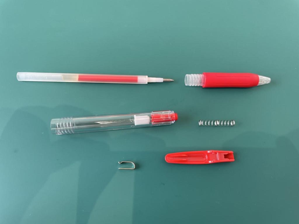 ジェルボールペンサラサクリップ(ボールペン)の分解方法