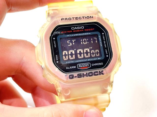 GショックDW5600HRのストップウォッチ使い方