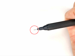 動作チェック①ノックしたらシャー芯が出ることの画像1