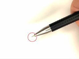 動作チェック①ノックしたらシャー芯が出ることの画像1