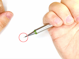 動作チェック①ノックしたらシャー芯が出ることの画像1