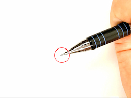 動作チェック①ノックしたらシャー芯が出ることの画像2