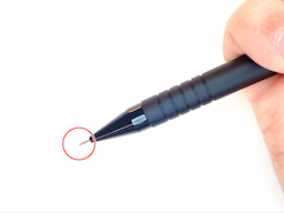 動作チェック①ノックしたらシャー芯が出ることの画像2