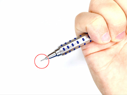 動作チェック①ノックしたらシャー芯が出ることの画像2