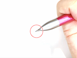 動作チェック①ノックしたらシャー芯が出ることの画像2